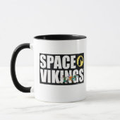Mutiges Gesichts-Tasse Raum-Wikinger Tasse (Links)