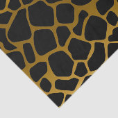 Mutiges Gold und schwarze Giraffen-Stellen Seidenpapier (Ausschnitt)