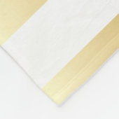 Mutiges Goldmetallisches Streifen-Muster Fleecedecke (Ecke)