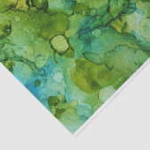 Mutiges helles blaues und grünes abstraktes seidenpapier (Ausschnitt)