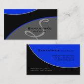 Mutiges königliches blaues Grau 2H der Visitenkarte (Vorne/Hinten)