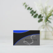 Mutiges königliches blaues Grau 2H der Visitenkarte (Stehend Vorderseite)