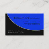 Mutiges königliches blaues Grau 2H der Visitenkarte (Rückseite)