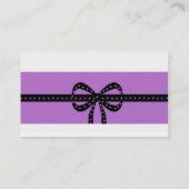 mutiges Lila Visitenkarte (Rückseite)