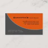 Mutiges orange Grau 2 der Visitenkarte (Rückseite)