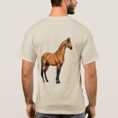 Mutiges Pferd T-Shirt (Rückseite)