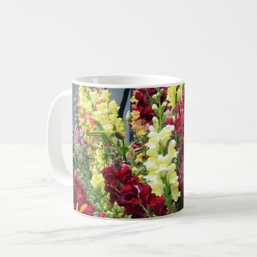 Mutiges Rocket Snapdragons Kaffeetasse (Vorderseite Links)