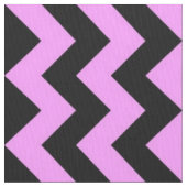 Mutiges rosa und schwarzer Zickzack-geometrisches Stoff (Nahaufnahme)