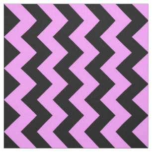 Mutiges rosa und schwarzer Zickzack-geometrisches Stoff