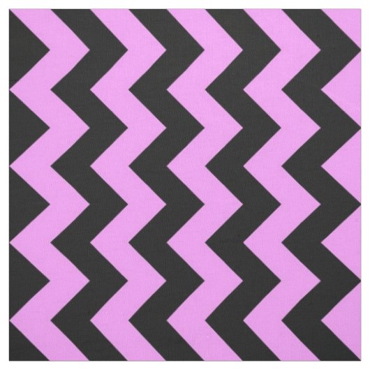 Mutiges rosa und schwarzer Zickzack-geometrisches Stoff (Muster)