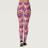 Mutiges rotes weißes blaues leggings (Rückseite)