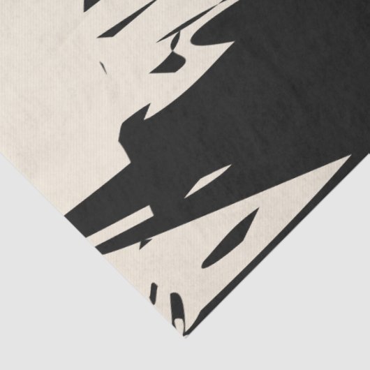 Mutiges schwarzes abstraktes Seidenpapier (Ausschnitt)