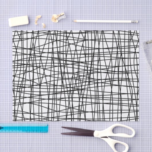 Mutiges schwarzes u. weißes seidenpapier (Handwerk)