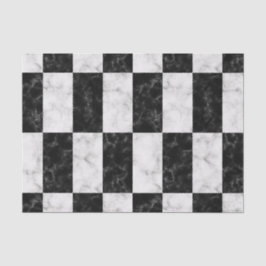 Mutiges Schwarzweiss-Marmormuster Seidenpapier