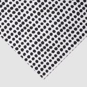 Mutiges Tupfenschwarzweiss-muster Seidenpapier (Ausschnitt)