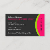 Mutiges und buntes Monogra Visitenkarte (Rückseite)