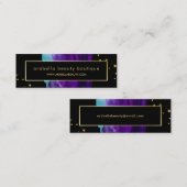 Mutiges Watercolor-Spritzen mit Mini Visitenkarte (Vorne/Hinten)