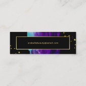 Mutiges Watercolor-Spritzen mit Mini Visitenkarte (Rückseite)