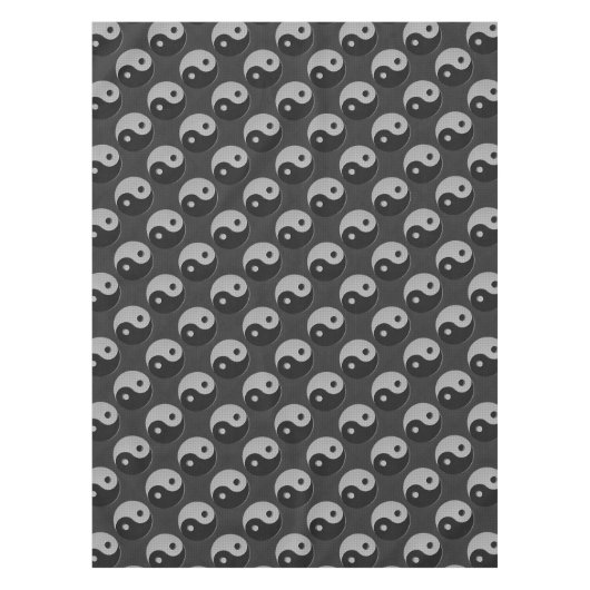 Mutiges Yin Yang in der Tischdecke (Vorderseite)