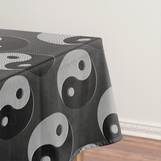 Mutiges Yin Yang in der Tischdecke (Beispiel)