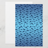 Mutilple Hammer Head Sharks Briefpapier (Vorne/Hinten)