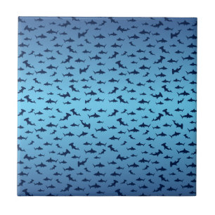 Mutilple Hammer Head Sharks Fliese