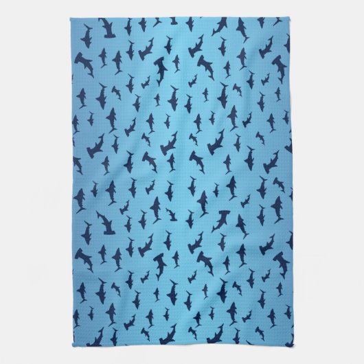 Mutilple Hammer Head Sharks Handtuch (Vertikal)
