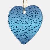 Mutilple Hammer Head Sharks Keramikornament (Links)