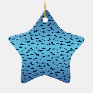 Mutilple Hammer Head Sharks Keramikornament