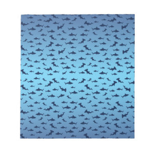 Mutilple Hammer Head Sharks Notizblock
