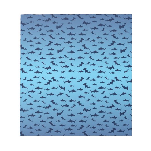 Mutilple Hammer Head Sharks Notizblock (Vorderseite)