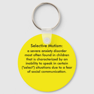Mutismus-Definition Schlüsselanhänger