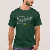 Mutismus-Definitions-Dunkelheit T-Shirt (Vorderseite)