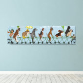 Mutley-Crew auf Tandem Leinwanddruck (Insitu (Holzboden))