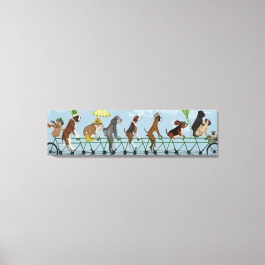 Mutley-Crew auf Tandem Leinwanddruck (Vorderseite)