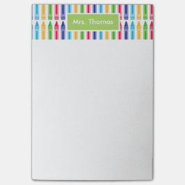 Mutli Farbige Crayons Personalisierte Post-It-Note Post-it Klebezettel
