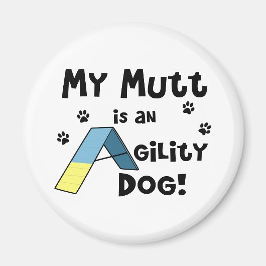 Mutt Agility Dog Magnet (Vorne)