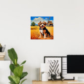 Mutt auf dem Laufenden Poster (Heimbüro)