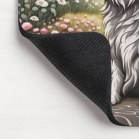 Mutt im Schlamm Mousepad (Ecke)