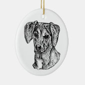 Mutt Keramik Ornament (Rechts)