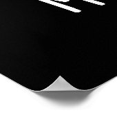 Mutt-Scles Funny Animal Dog Pun Dark BG Poster (Ecke)