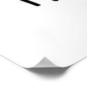 Mutt-stache Funny Dog Mustache Pun Poster (Ecke)