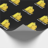 Mutt-stard Funny Doggy Mustard Pun Dark BG Geschenkpapier (Ecke)