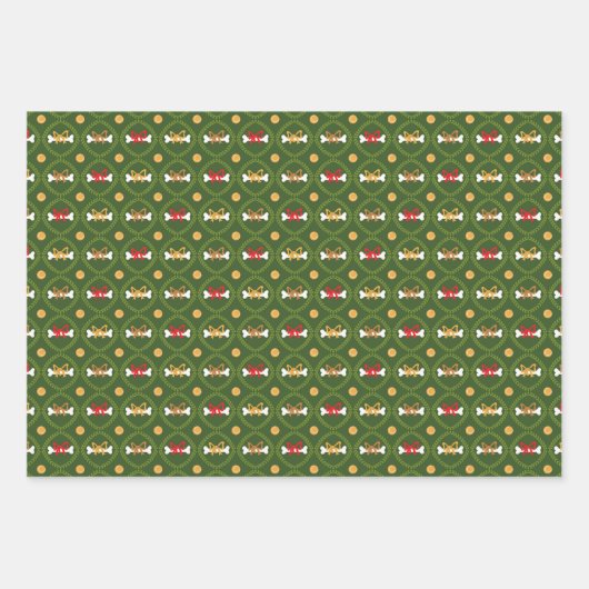 Muttcracker Christmas - Dog Nutcrackers Geschenkpapier Set (Vorderseite 3)