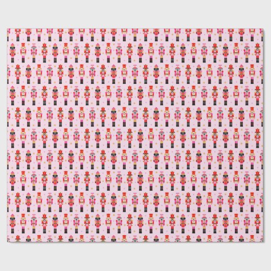 Muttcracker Christmas - Pink Dog Nutcrackers Geschenkpapier (Flach)