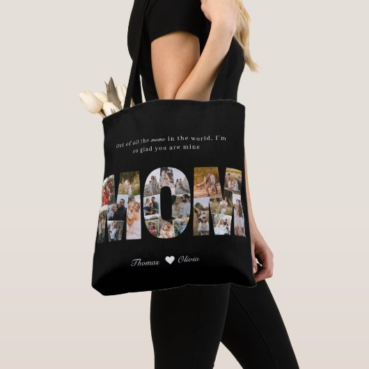 Mutter 20 Foto-Collage-Geschenk zum Muttertag Tasche (Von Nahem)