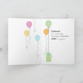 Mutter 40. Geburtstagskuchen Karte (Innenseite)