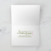 Mutter 49. Geburtstagsgrüne Blume Karte (Innenseite)