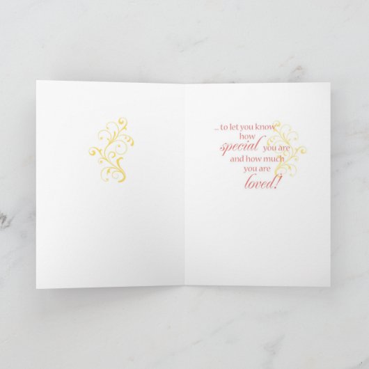 Mutter, 90. Geburtstag, gerade eine Karte (Innenseite)