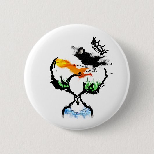 Mutter Afrika Button (Vorderseite)